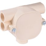 ABB T-Doos Dubbel Links 4x16mm Met Deksel