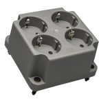 ABB Deksel 4V WCD + Randaarde 3640W4 S