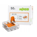 Wago Lasklem 221-413 3-voudig 0.2-4mm2 (50 Stuks)