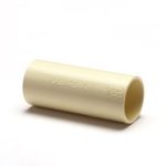 Koppelstuk sok creme 16mm (100 stuks)