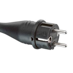 ABL Contactstop IP44 - Stekker Rubber met 2P + Randaarde
